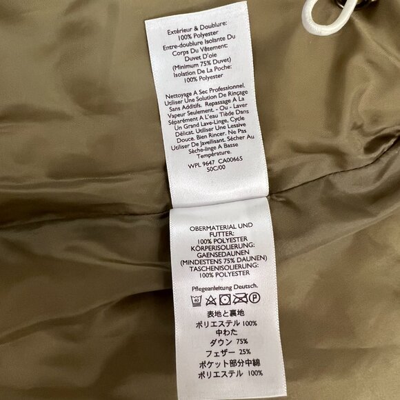 Authentic Eddie Bauer Women's Small Cream Quilted Goose Down Vest Outdoor Jacket - Picture 5 of 12